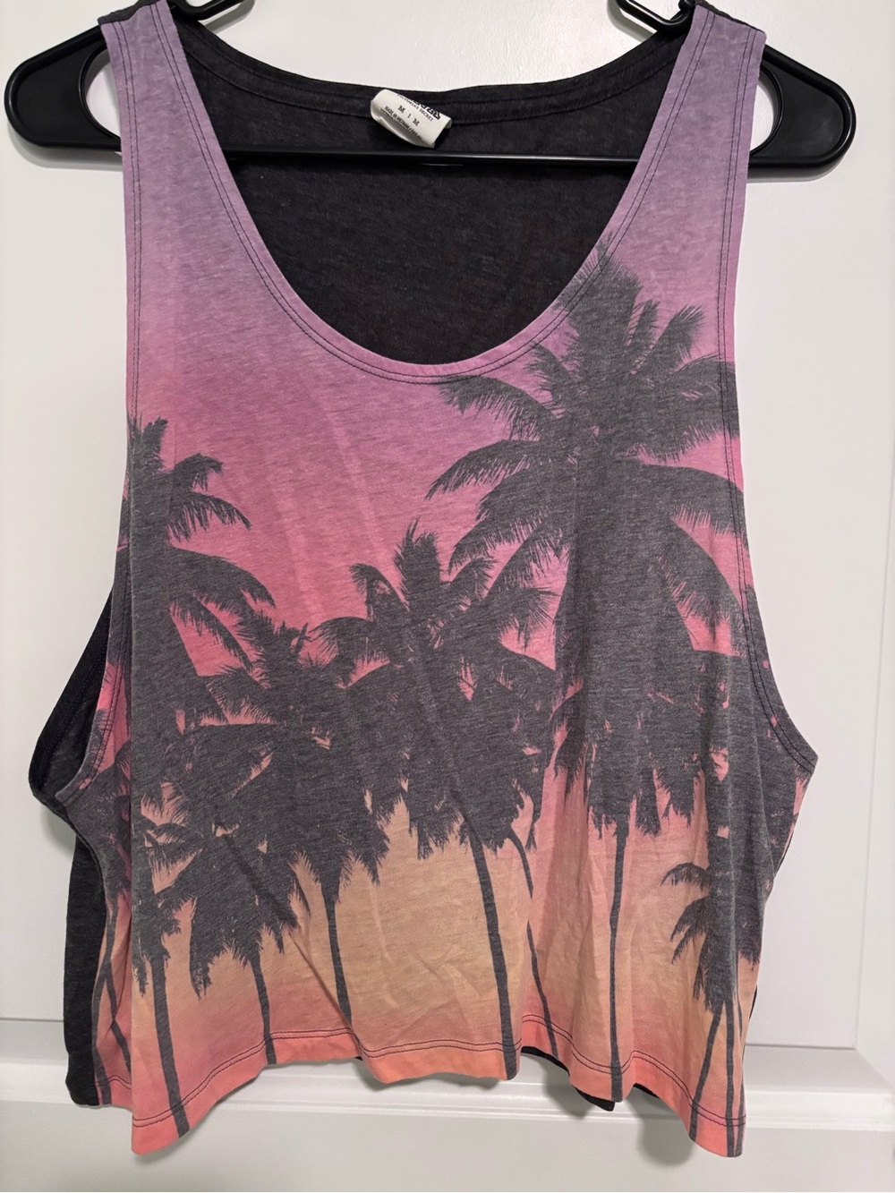 Victoria's Secret PINK Palm Tree Graphic Tank Pink